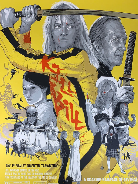 A Roaring Rampage of Revenge! - 2021 Joshua Budich poster Kill Bill