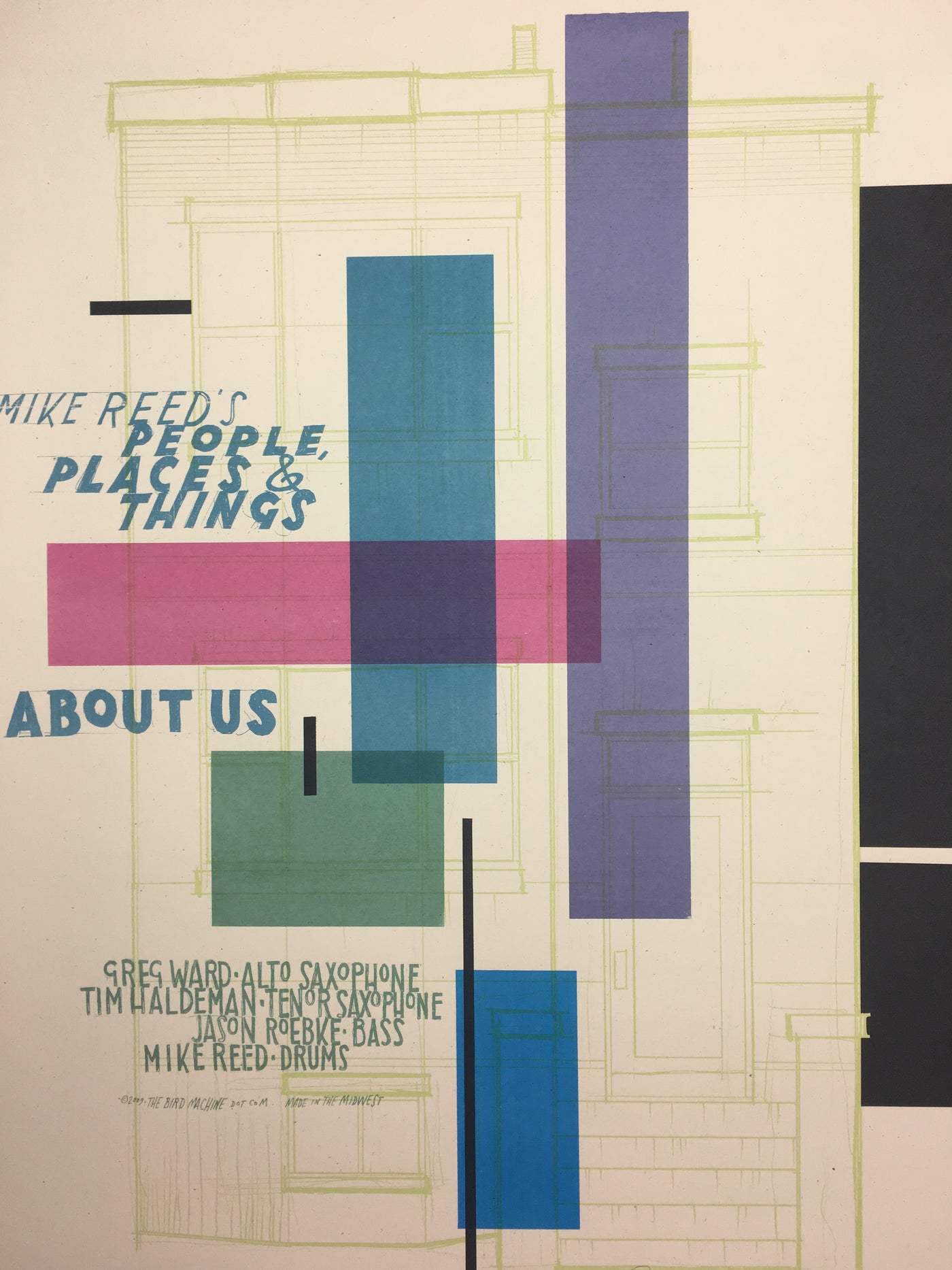 Mike Reed's Jazz Quartet - 2009 Jay Ryan Art Print – Sold Out Posters