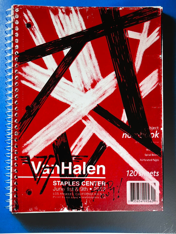 Van Halen - 2012 Kii Arens poster Los Angeles, CA Staples Center