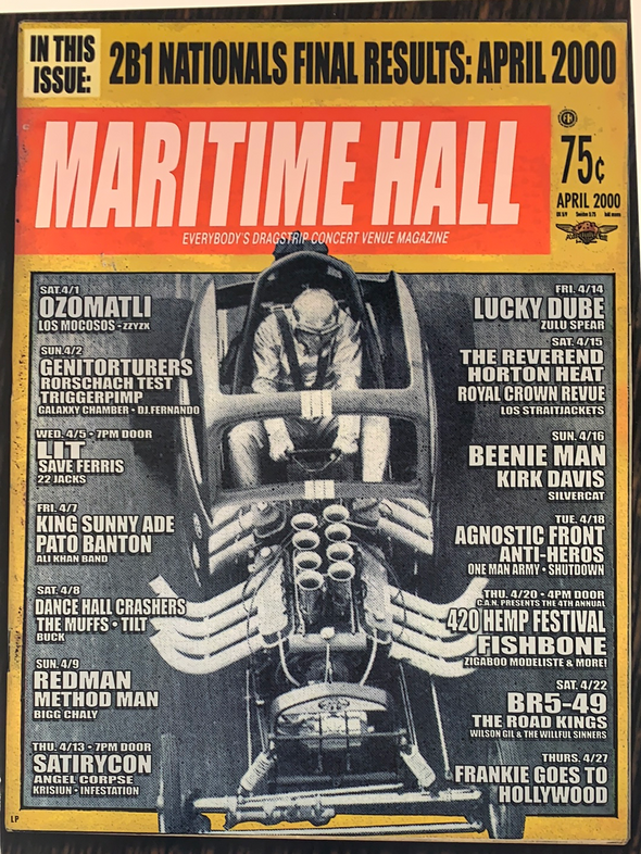 MHP 89 Method Man Redman - 2000 poster Maritime Hall San Fran 1st