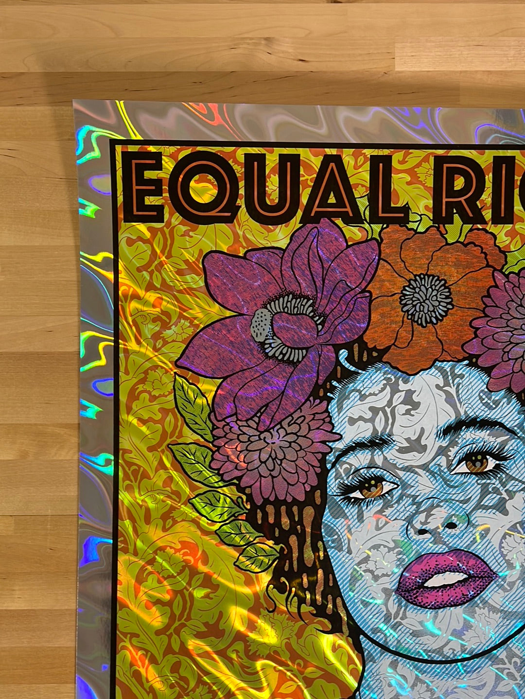 Consumer Rights Flower Design Equal Rights, Flower of Democracy - 2022 Chuck Sperry poster art print ...