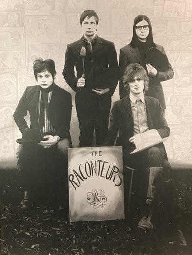 The Raconteurs - 2008 Rob Jones poster black light, stamps, Jack White