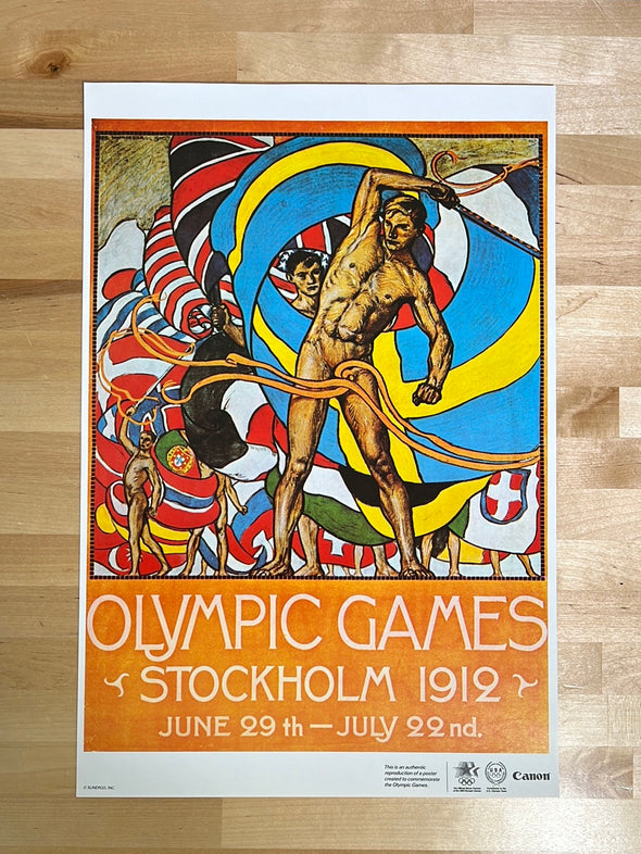 Canon Olympic Commemorative Series 1984  - poster 1912 Stockholm