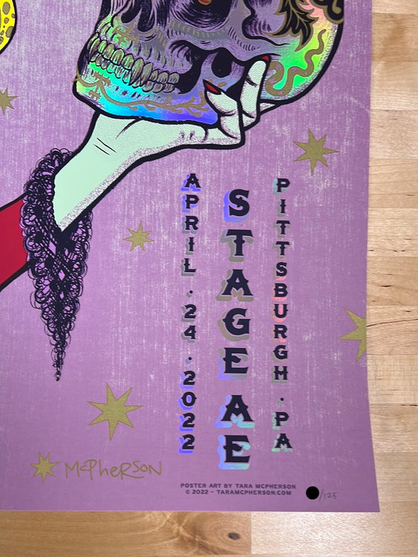 Mastodon - 2022 Tara McPherson poster Pittsburgh, PA FOIL