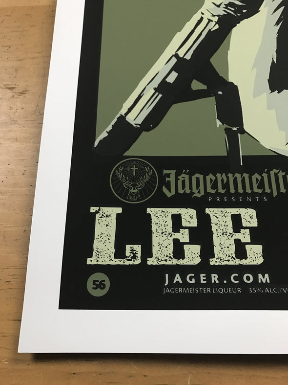 Lee Brice - 2015 Billy Perkins poster Fall Tour Jagermeister