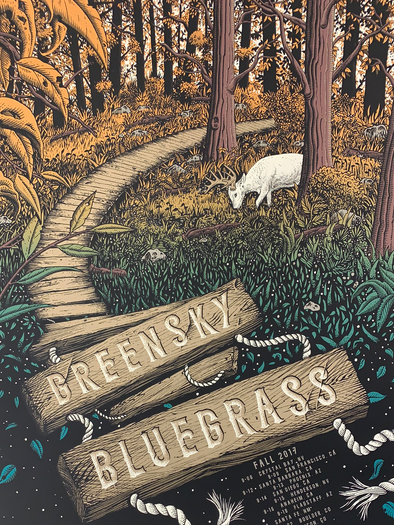 Greensky Bluegrass - 2017 Neal Williams poster Fall Tour