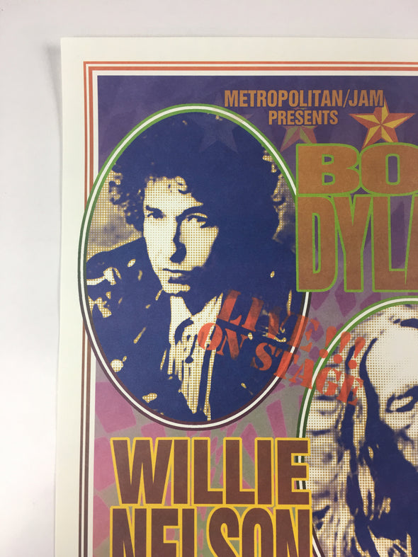 Bob Dylan/Willie Nelson - 2004 Mark Arminski Poster Fishkill, NY Dutchess Stadiu