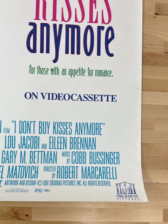 I Don't Buy Kisses Anymore - 1991 video promo movie poster original vintage 27x40