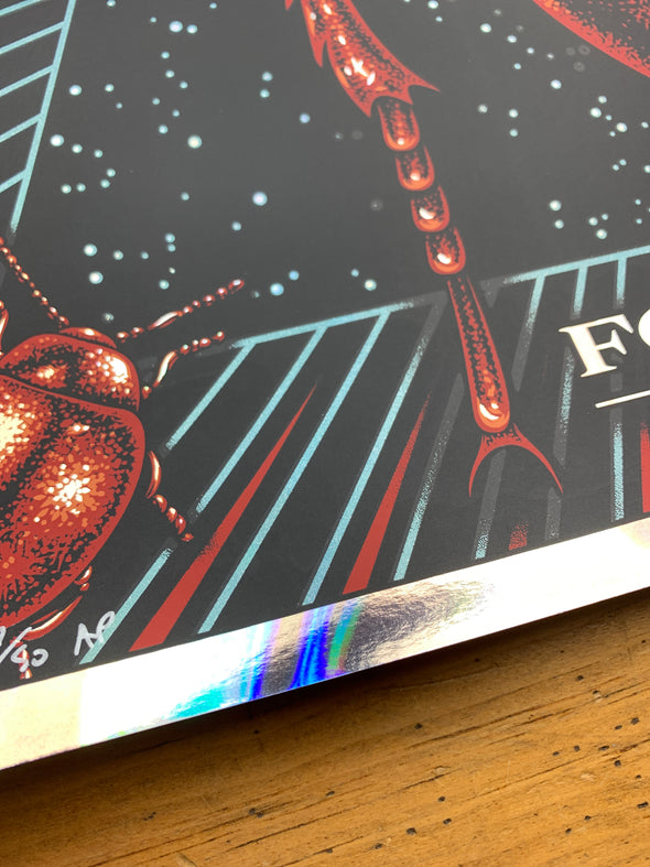 Foo Fighters - 2018 Todd Slater poster Austin, Texas 360 FOIL