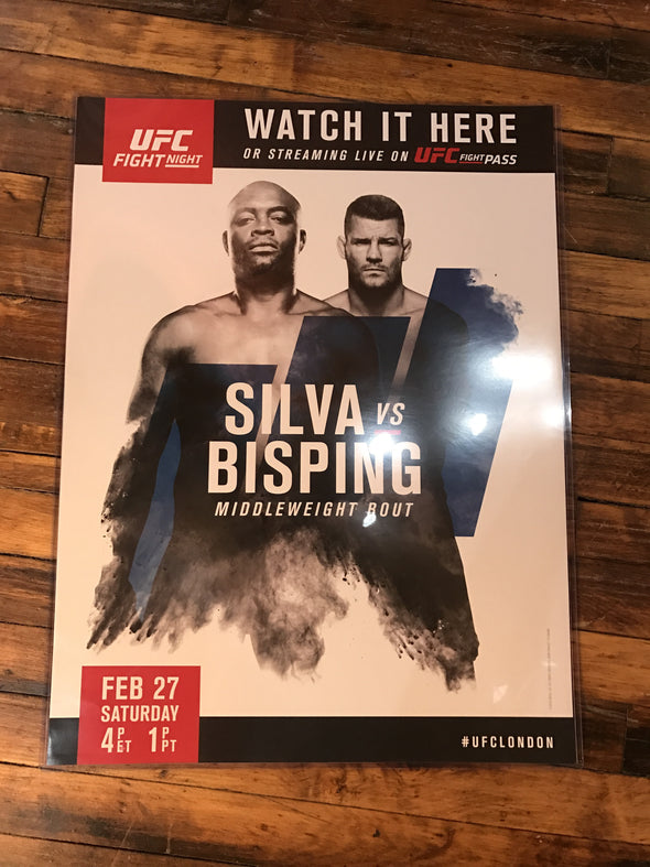 UFC poster Silva vs. Bisping London Ultimate Fighter