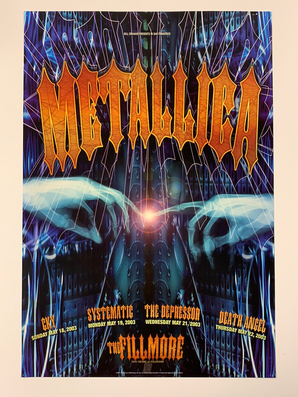 Metallica - 2003 poster Rex Ray Fillmore Auditorium San Fran 1st
