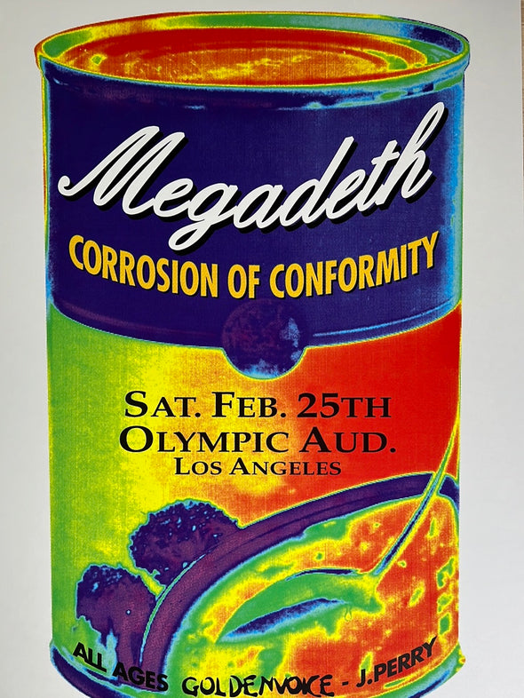 Megadeth - 1995 Matt Getz poster Los Angeles, CA