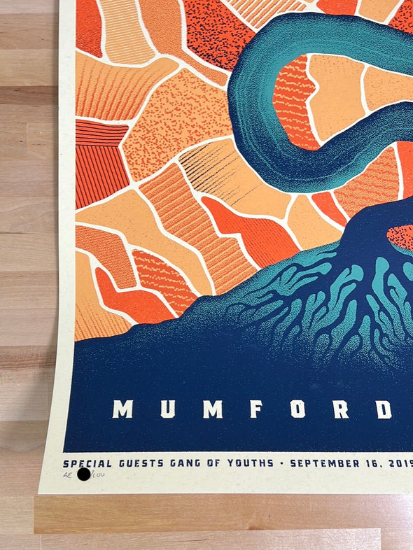 Mumford & Sons - 2019 DKNG poster Phoenix, AZ Talking Stick