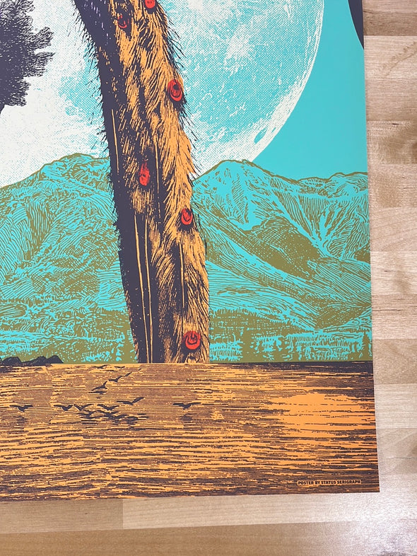 My Morning Jacket - 2015 Status Serigraph poster Roll Call Peacock