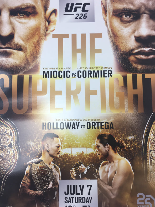 UFC 226 - 2018 Poster Miocic vs Cormier, Holloway vs Ortega
