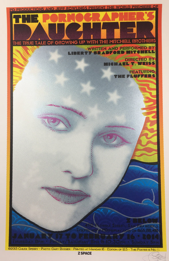 The Pornagrapher's Daughter - 2013 Chuck Sperry poster San Francisco, CA Z Below