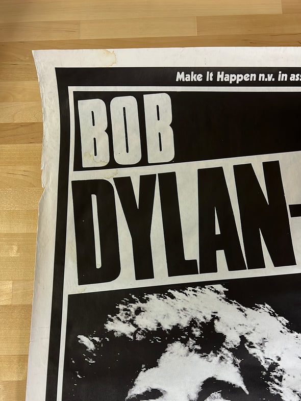 Bob Dylan Santana - 1984 promo poster Brussels, Bel Schaerbeek
