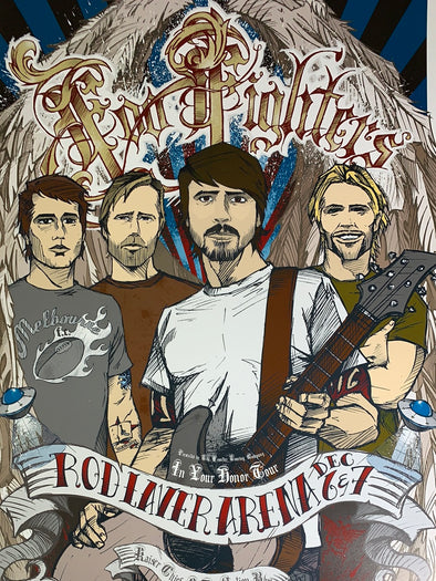 Foo Fighters - 2005 Rhys Cooper poster Melbourne, AUS