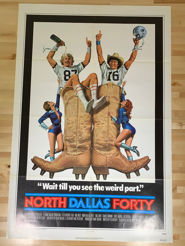 North Dallas Forty - 1979 original one sheet poster movie cinema 27x41