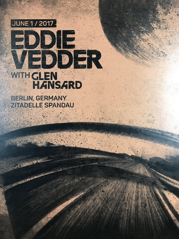 Eddie Vedder - 2017 SIT poster Berlin, Germany Zitadelle Spandu S/N