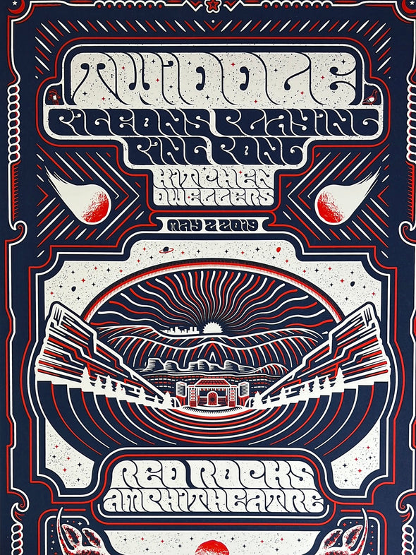 Twiddle - 2019 Chris Gallen poster Red Rocks Morrison, CO PPPP