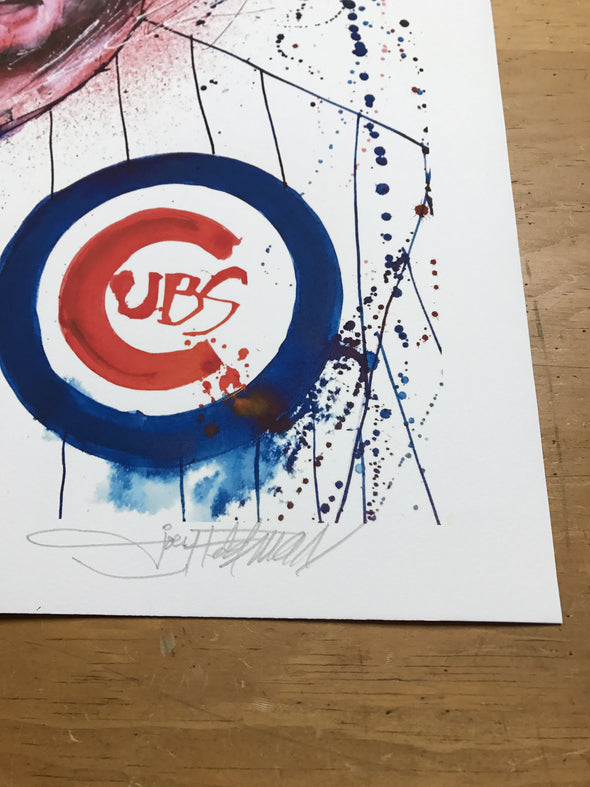 Dreams Come True - 2017 Joey Feldman poster Cubs Bill Murray All The Way RED