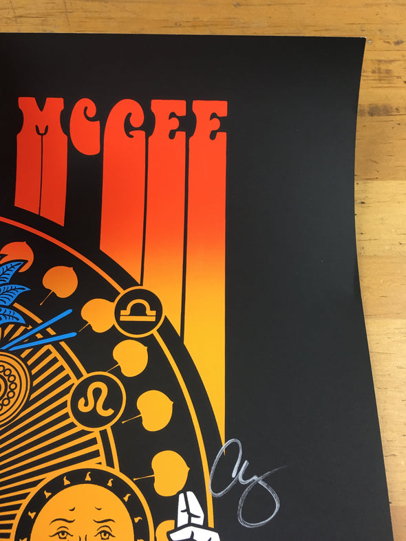 Umphrey's McGee - 2015 Scrojo poster Belly Up Aspen, CO Band Autographed silver