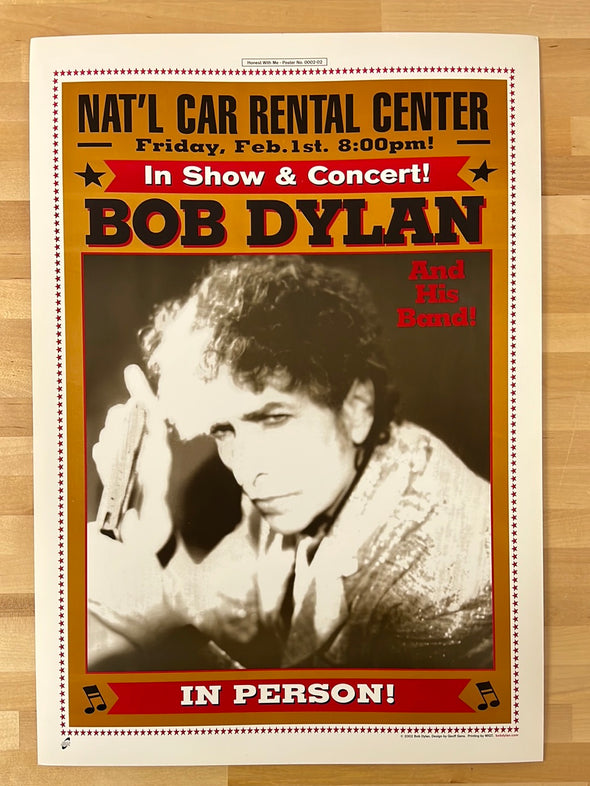 Bob Dylan - 2002 Geoff Gans poster Sunrise, FL