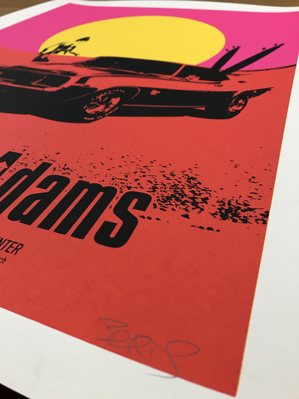 Bryan Adams - 2016 Billy Perkins poster Cedar Park Texas