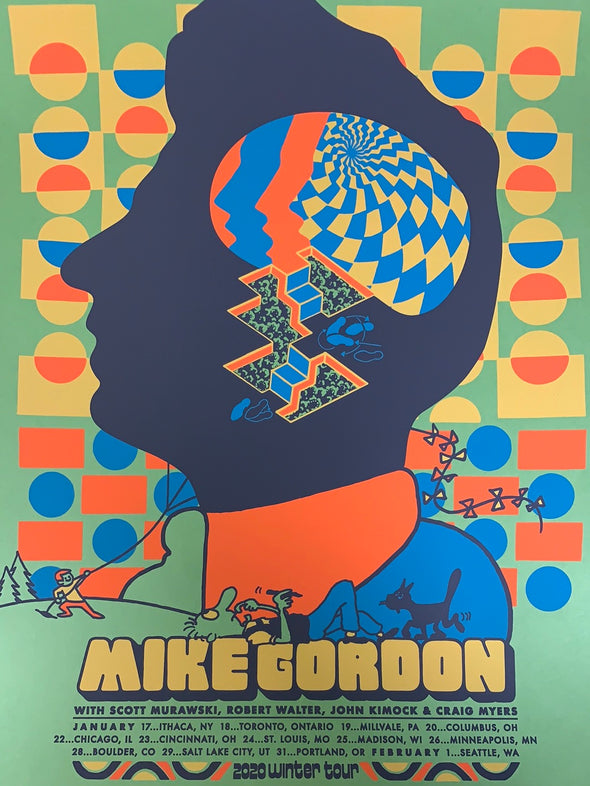 Mike Gordon - 2020 Darryl Norsen poster Winter Tour