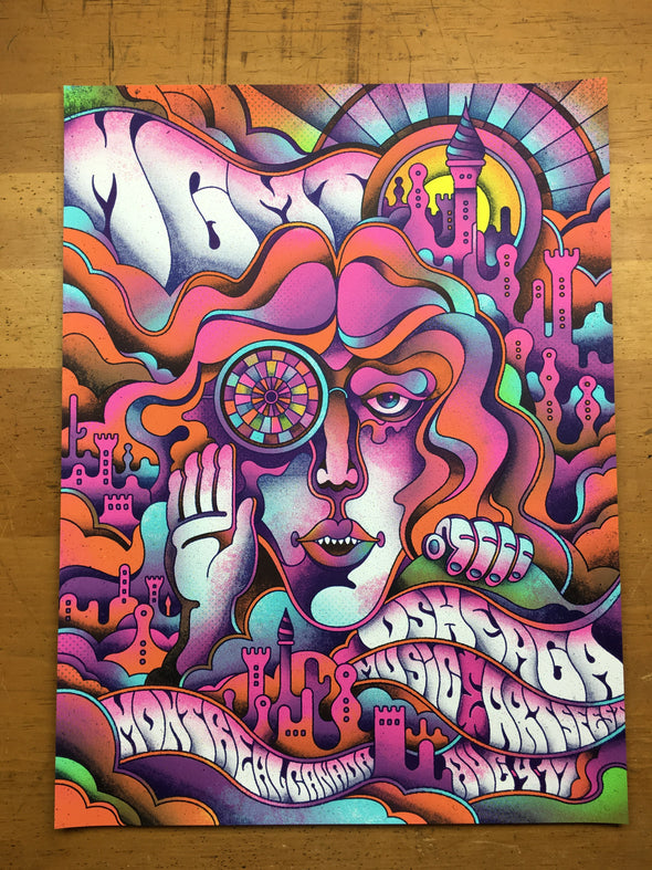 MGMT - 2017 Delicious Design League poster Montreal, Canada Osheaga Music and Ar