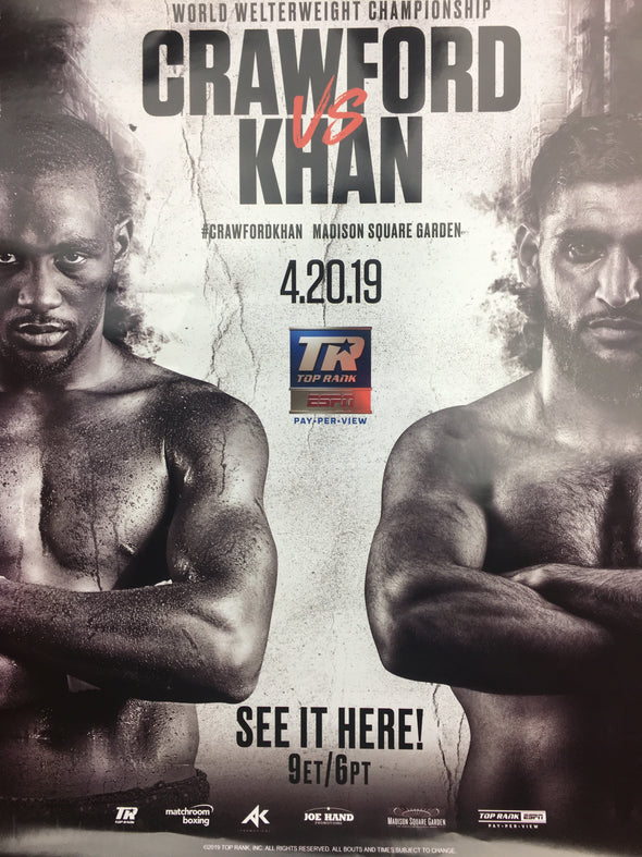 Boxing - 2019 Poster Crawford vs Khan