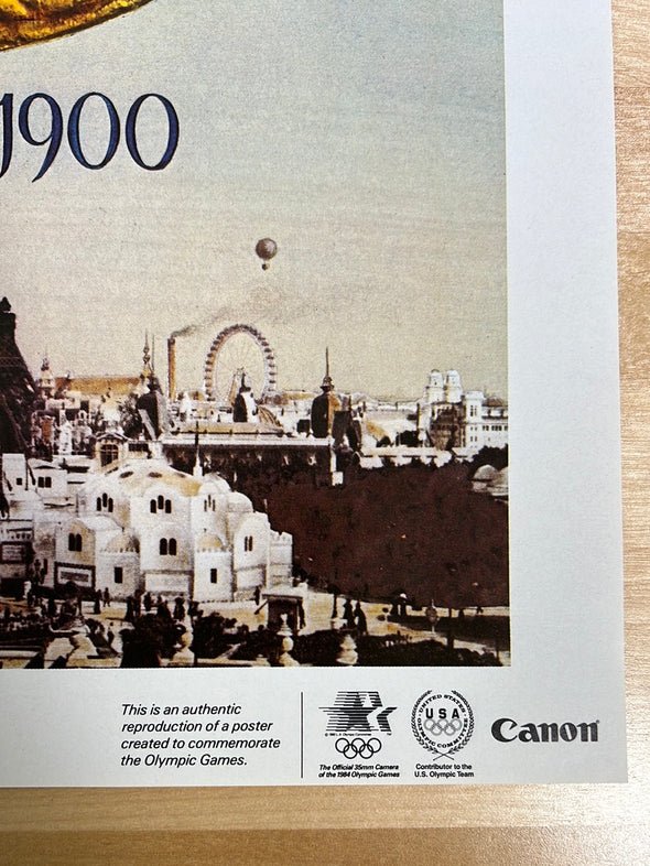 Canon Olympic Commemorative Series 1984  - poster 1900 Paris, France