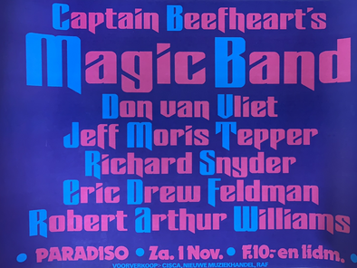 Captain Beefheart's Magic Band - 1980 poster Amsterdam, NED Paradiso