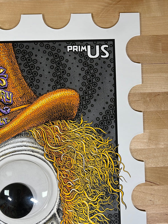 Primus - 2015 EMEK poster Morrison, CO Red Rocks googly eyes