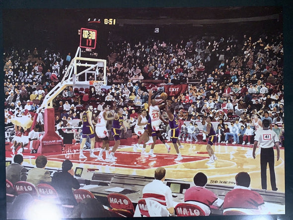 The Chicago Bulls - 1991 Brad Bennett Michael Jordan poster Original Vintage