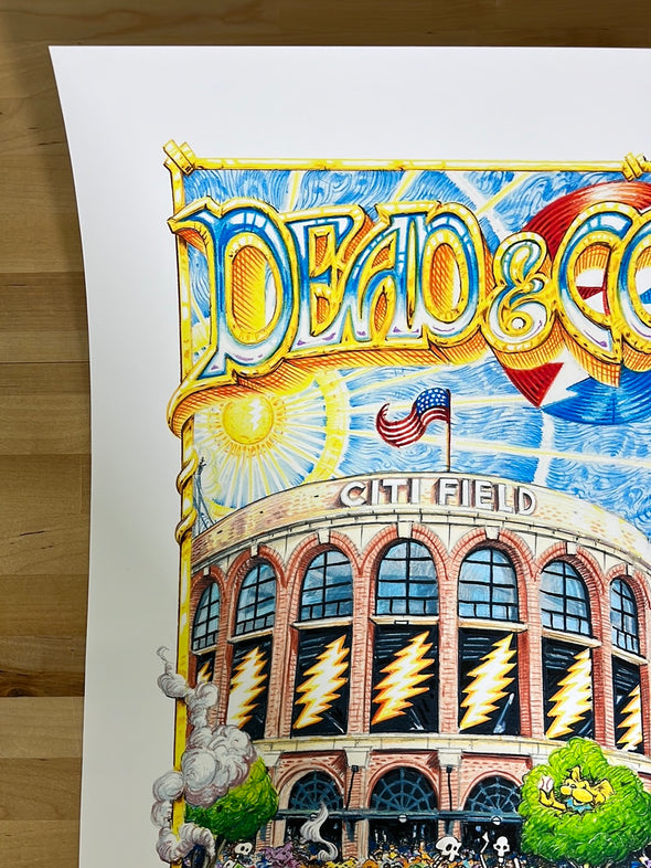 Dead & Company - 2022 AJ Masthay poster Citi Field, New York N2 S/N