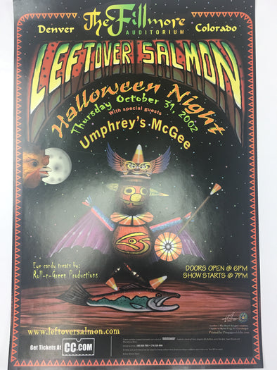 Leftover Salmon Umphrey's McGee - 2002 Jason V. Rizzi Poster Denver, CO Fillmore