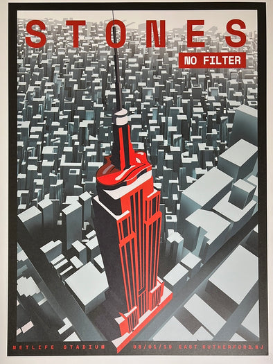 Rolling Stones - 2019 poster No Filter Tour East Rutherford, NJ 8/1