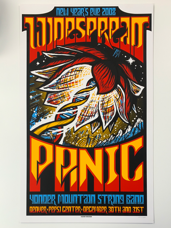 Widespread Panic - 2008 Brad Klausen Poster Denver, CO Pepsi Center