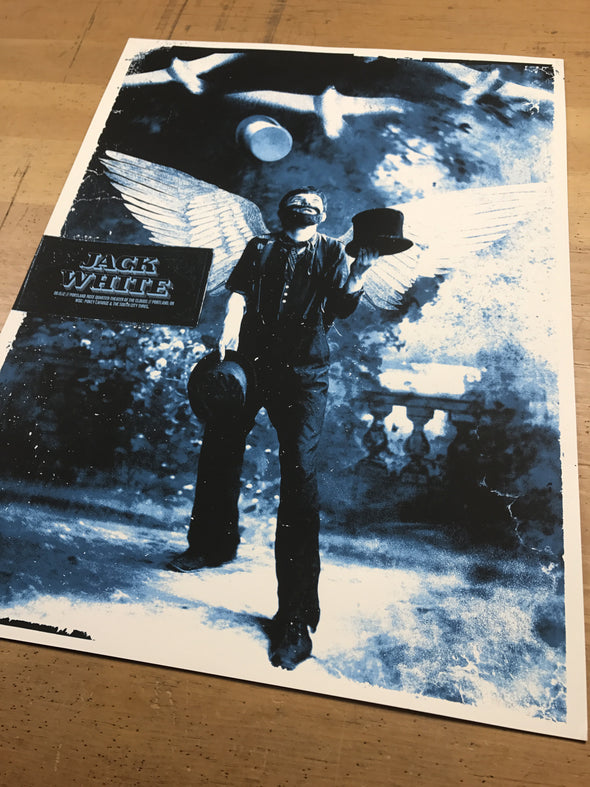 Jack White - 2012 The Silent Giants poster Portland, OR 1st