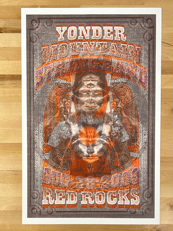 Yonder Mountain String Band - 2009 poster Red Rocks Morrison, CO