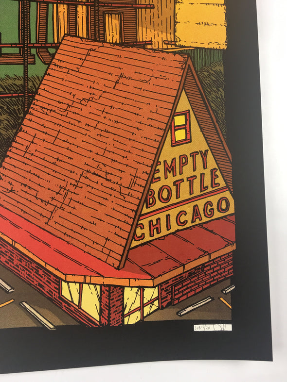 The Hold Steady - 2018 Landland Poster Chicago, IL Empty Bottle