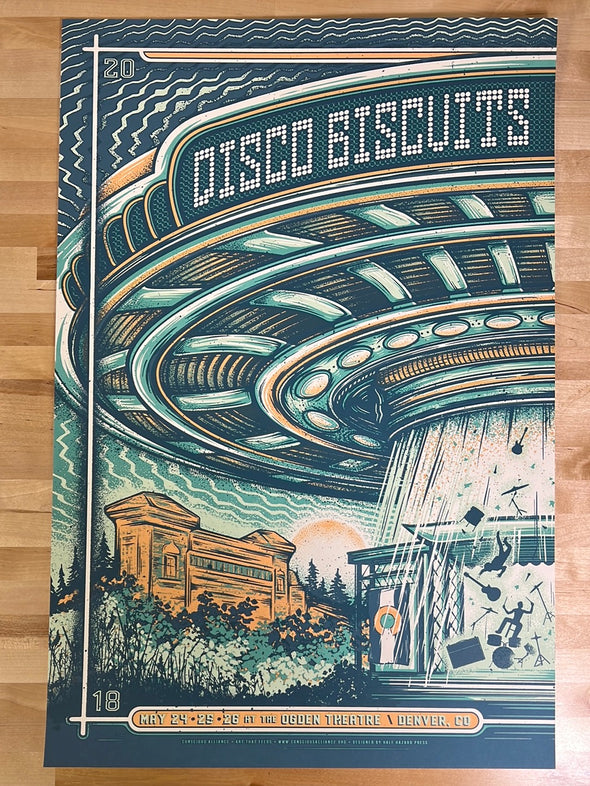 The Disco Biscuits - 2018 Half Hazard poster Denver, CO Ogden