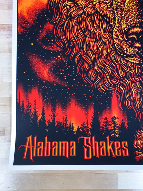 Alabama Shakes - 2017 Todd Slater Poster Portland, ME Thompson's