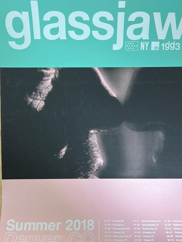 Glassjaw - 2018 poster Denver, CO summer tour print