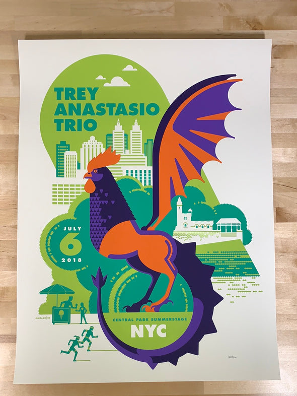 Trey Anastasio - 2018 Tom Whalen Poster New York City, NY