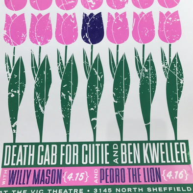 Death Cab For Cutie - 2004 poster The Vic Chicago, IL
