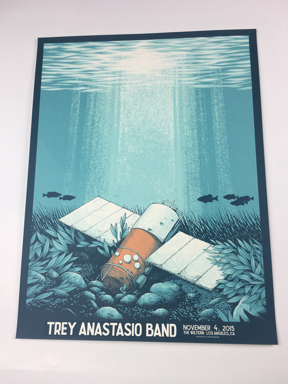 Trey Anastasio - 2015 Justin Santora Poster Los Angeles, CA Wiltern Theatre