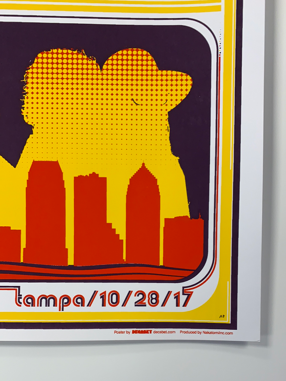 Kings of Leon - 2017 Jason Malmberg poster Tampa, FL Midflorida Credit